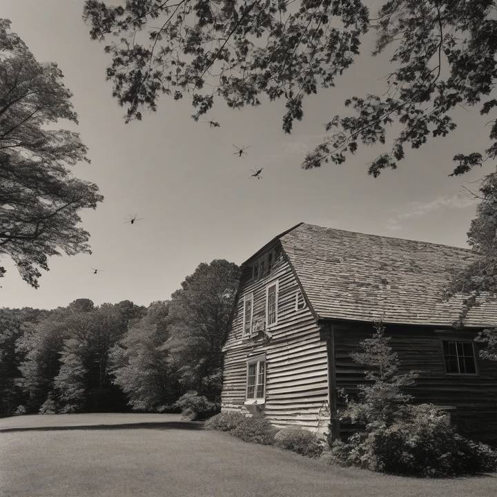 Mosquito control workers spraying in Massachusetts to combat West Nile virus.