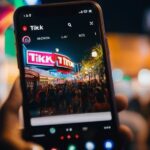 People gathered at a TikTok small business block party event.