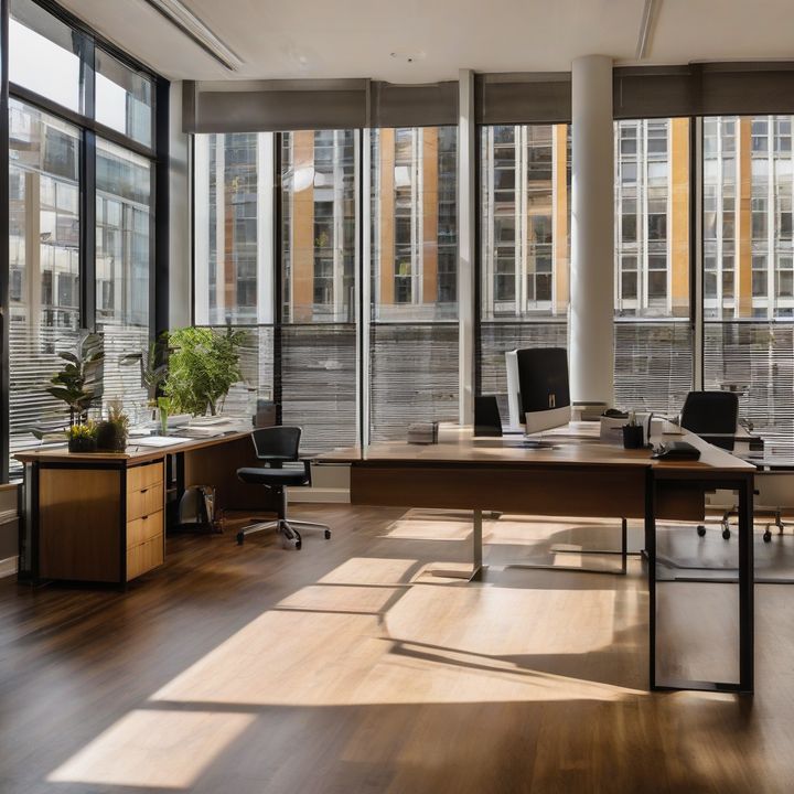 Entrepreneur working at desk with financial documents and laptop.