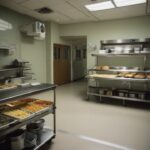 Hospital food tray with unhealthy meal options and single-use plastics.