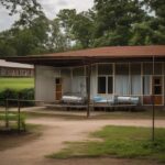 President Trump signing rural healthcare funding bill at podium.