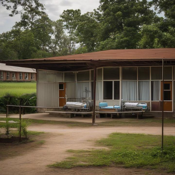 President Trump signing rural healthcare funding bill at podium.