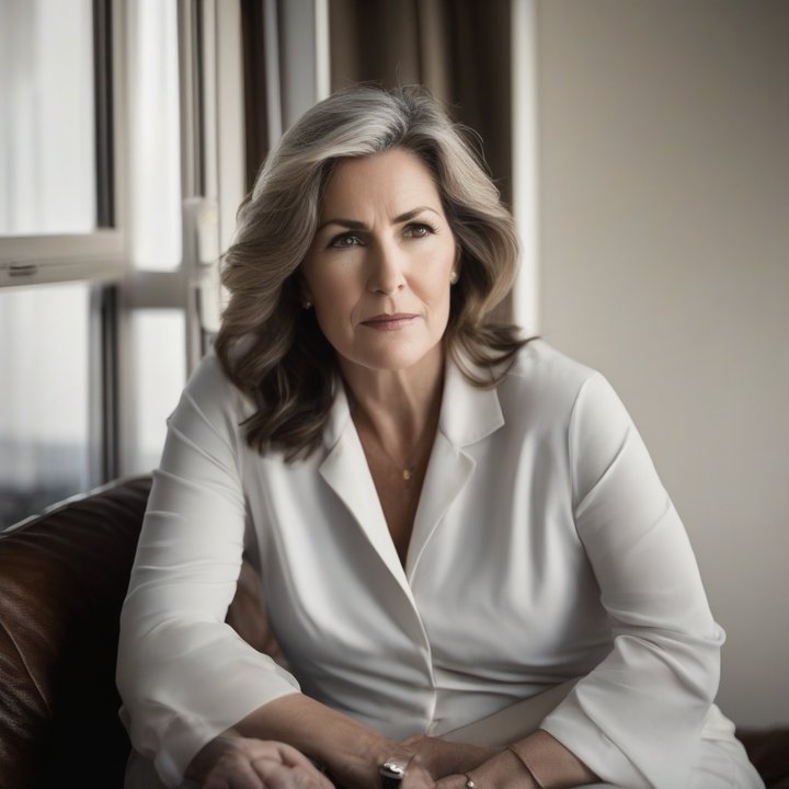 Woman speaking with doctor during menopause study consultation.